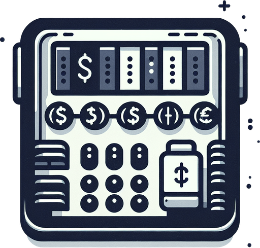 moneyCounterDisplay.
Single Game Texture.  In-Game asset.  2d.  Blank background.  High contrast.  No shadows