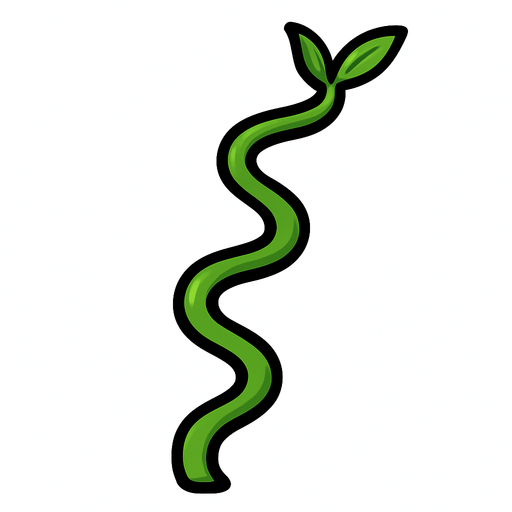 Wiggly stem.
In-Game asset.  2d.  High contrast.  No shadows