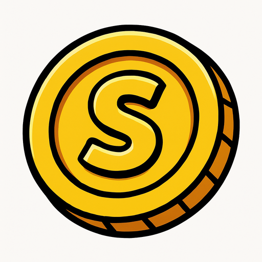 coin.
In-Game asset.  2d.  High contrast.  No shadows
