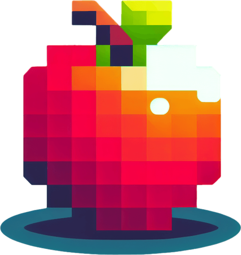 Apple.
Single Game Texture. In-Game asset. 2d. Blank background. High contrast. No shadows.