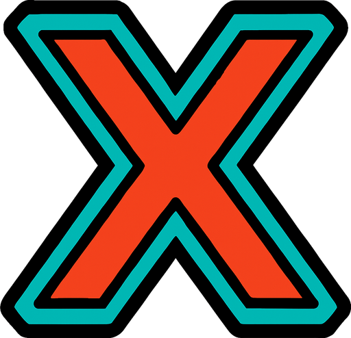 Cool X.
In-Game asset.  2d.  High contrast.  No shadows
