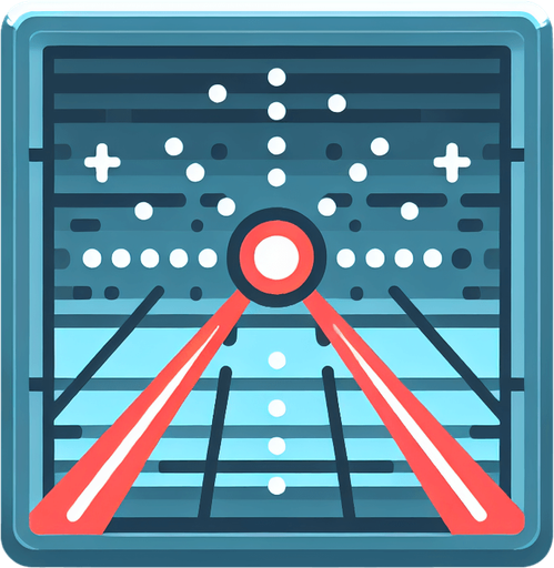 laser beam cartoon game asset.
Single Game Texture. In-Game asset. 2d. Blank background. High contrast. No shadows.