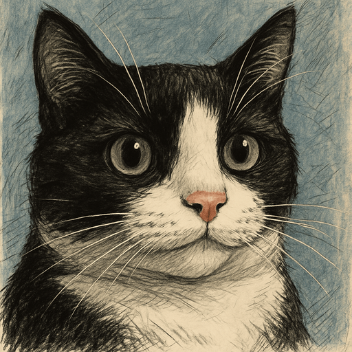 Not the hand with the cat.