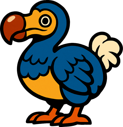 Dodo.
In-Game asset.  2d.  High contrast.  No shadows