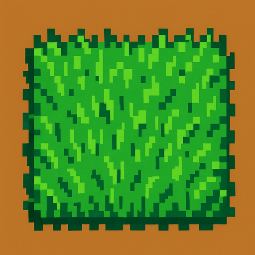 Cesped pixelart.
In-Game asset.  2d.  High contrast.  No shadows