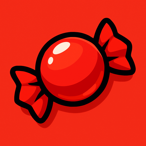 candy_red.
In-Game asset.  2d.  High contrast.  No shadows