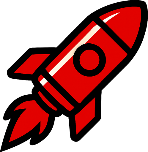 Red Missile.
In-Game asset.  2d.  High contrast.  No shadows