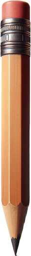 Pencil.
Single Game Texture.  In-Game asset.  2d.  Blank background.  High contrast.  No shadows