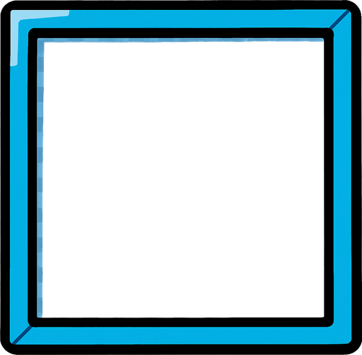 Cuadro transparente.
In-Game asset.  2d.  High contrast.  No shadows