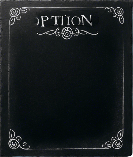 Word "POTION" in chalk