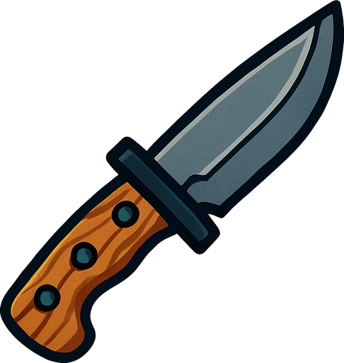 Bıçak.
In-Game asset.  2d.  High contrast.  No shadows