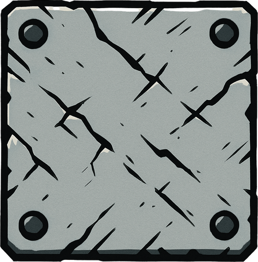 Make a 2D top down flat image of Metal.
In-Game asset.  2d.  High contrast.  No shadows