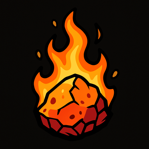 Ember.
In-Game asset.  2d.  High contrast.  No shadows