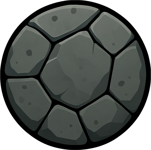 Using this stile, make a rock. A circular rock.