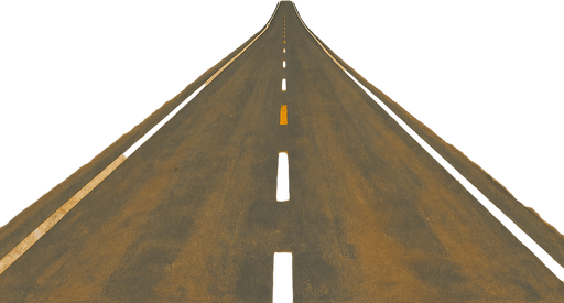 draw a horizontal desert road