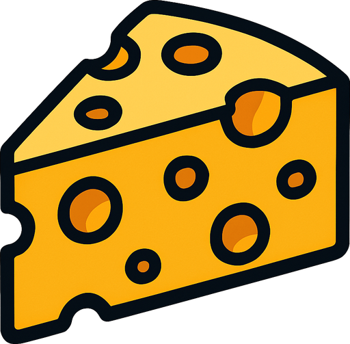 peynir.
In-Game asset.  2d.  High contrast.  No shadows