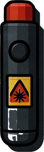 Laser pointer without pointing a laser.
In-Game asset.  2d.  High contrast.  No shadows. Topdown