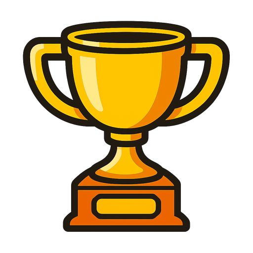 Trophy.
In-Game asset.  2d.  High contrast.  No shadows