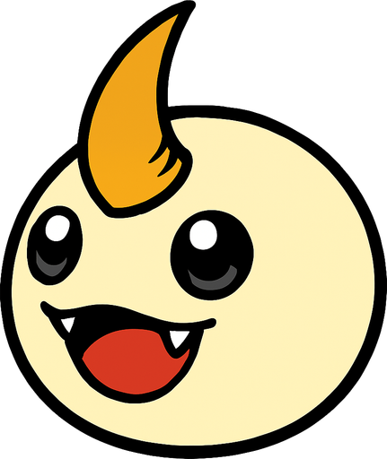 Tsunomon.
In-Game asset.  2d.  High contrast.  No shadows