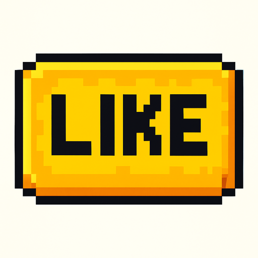 make a yellow 2d pixel like button.
In-Game asset.  2d.  High contrast.  No shadows