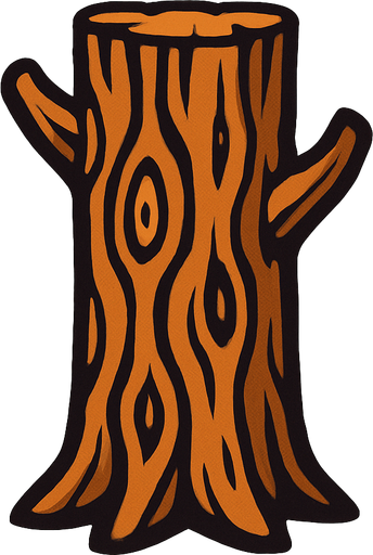 agaç gövdesi 2d.
In-Game asset.  2d.  High contrast.  No shadows