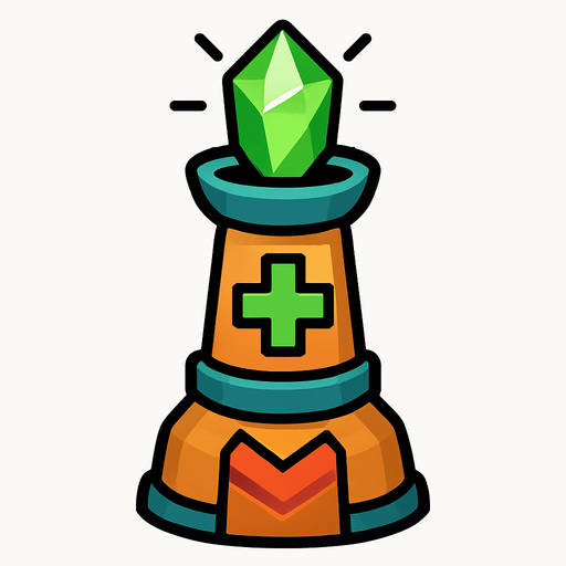 healTowerAsset.
In-Game asset.  2d.  High contrast.  No shadows