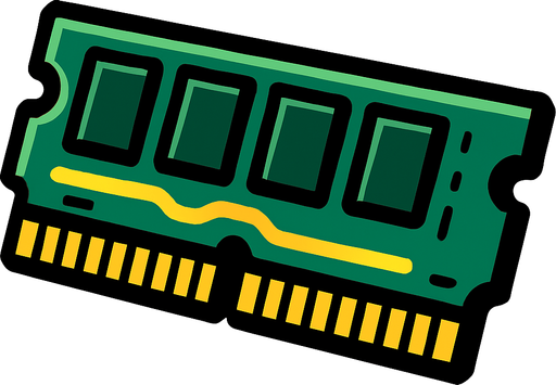 PC RAM.
In-Game asset.  2d.  High contrast.  No shadows