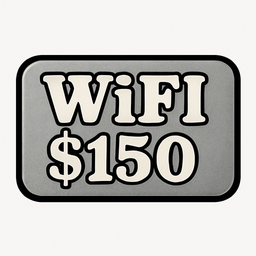Make button silver and change test to say 'WiFi $150'