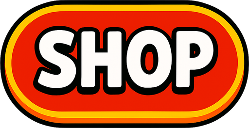 Shop Button.
In-Game asset.  2d.  High contrast.  No shadows
