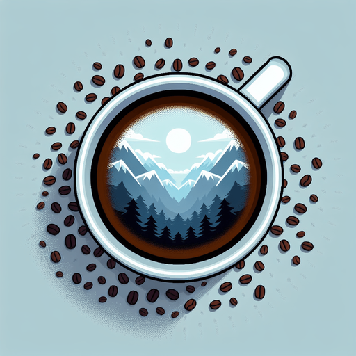 a coffee cup, viewed from above.
Single Game Texture. In-Game asset. 2d. Blank background. High contrast. No shadows.