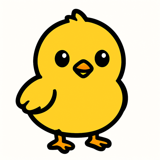 chick.
In-Game asset.  2d.  High contrast.  No shadows