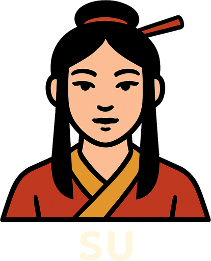 Su.
In-Game asset.  2d.  High contrast.  No shadows