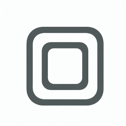 Simple White square round corners. Vector. No details. Single Game Texture. In-Game asset. 2d. White background. High contrast. No shadows.