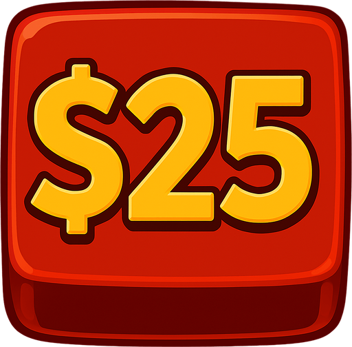 Change the button to say $25