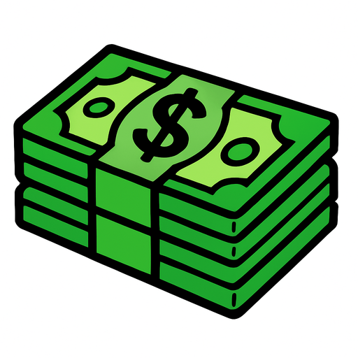 do it a try money.
In-Game asset.  2d.  High contrast.  No shadows