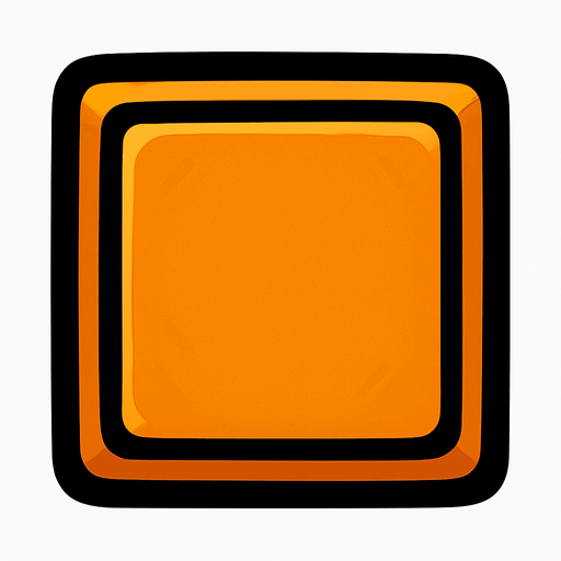 cuadrado.
In-Game asset.  2d.  High contrast.  No shadows