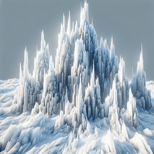 sharp taller snow & ice, light, HD, blur,
Single Game Texture. In-Game asset. 2d. Blank background. High contrast. No shadows.