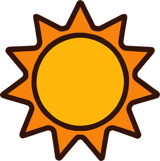 sun.
In-Game asset.  2d.  High contrast.  No shadows