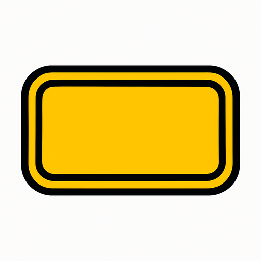 Empty button.
In-Game asset.  2d.  High contrast.  No shadows