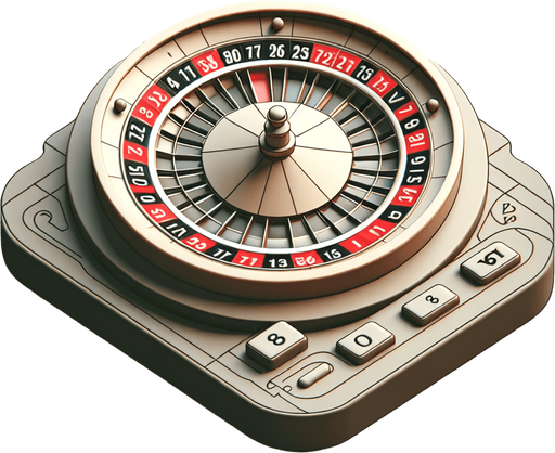 roulette wheel with only numbers.
Single Game Texture. In-Game asset. 2d. Blank background. High contrast. No shadows.