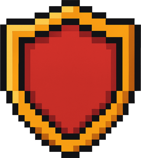 Sheid top down 2d pixilated.
In-Game asset.  2d.  High contrast.  No shadows