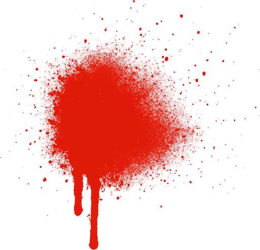 RED SPRAYED PAİNT.
In-Game asset.  2d.  High contrast.  No shadows