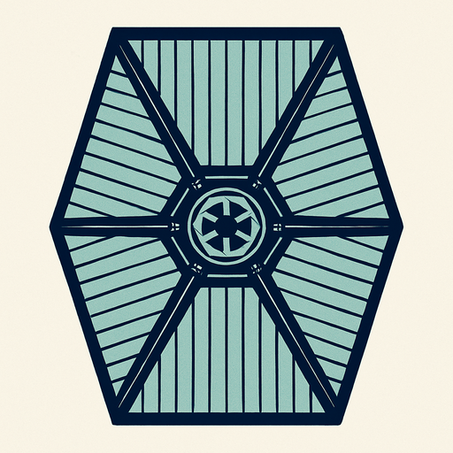 Tie fighter wing.
In-Game asset.  2d.  High contrast.  No shadows