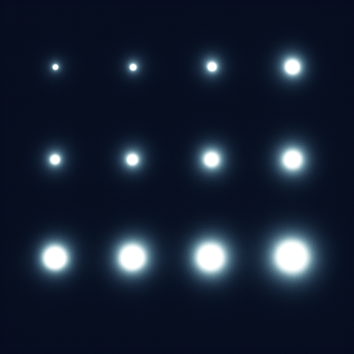 Glowing white dot sprite sheet.