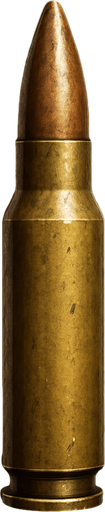 create ultra realastic bullet.
In-Game asset.  2d.  High contrast.  No shadows