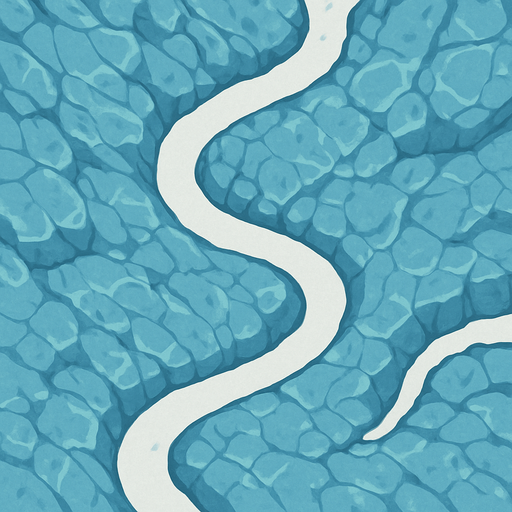 textura de camino glaciar visto desde arriba.
In-Game asset.  2d.  High contrast.  No shadows