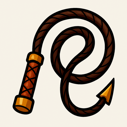 whip.
In-Game asset.  2d.  High contrast.  No shadows