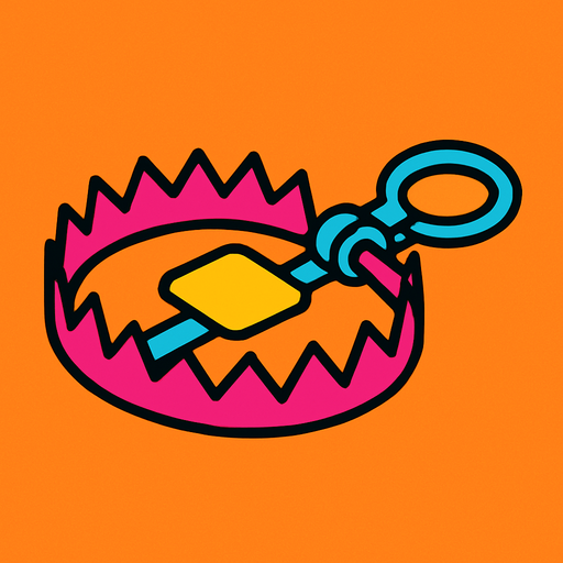 trap.
In-Game asset.  2d.  High contrast.  No shadows