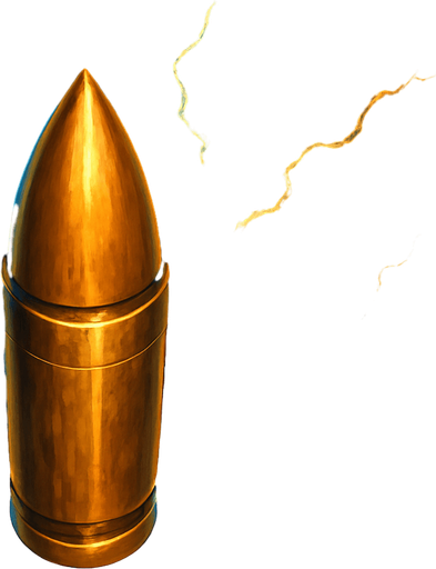 lightning bullet top view
