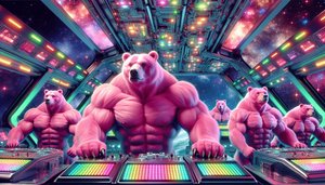 Buff Pink Space Bears 